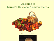 Tablet Screenshot of heirloomtomatoplants.com